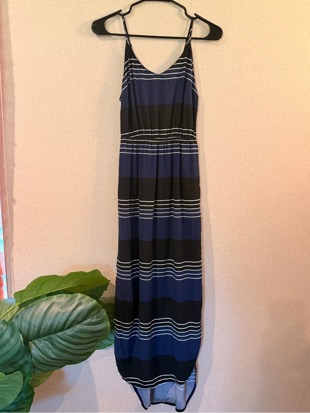 Old Navy Colorblock Striped Cami Maxi Dress - Hi-Low Hem